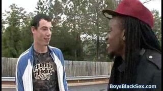 White Sexy Boy Hardcore Interracial Bareback Gay Fucking 04