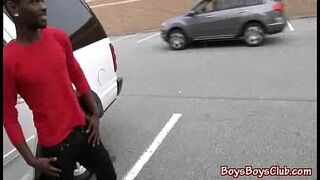 Nasty Black Dude Fuck White Boy Bareback Style 14