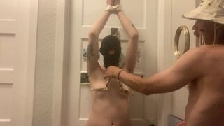 Slut Squirts Hard Tied Up for Daddy