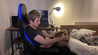 blowjob deepthroat and asshole fucking of a twink part 2