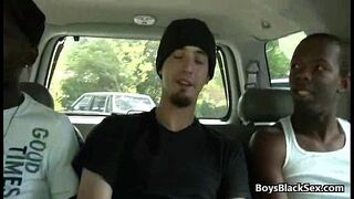 White Gay Boy Gets A Black Cock In His Ass 01