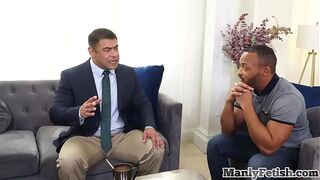 Rimming IR hunk barebacked by black lover after cocksucking
