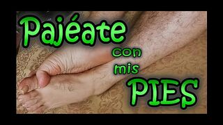Jerk off with my feet - with gasps - Audio