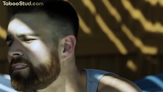 Bottom handsome stud barebacked and anally jizzed by BF
