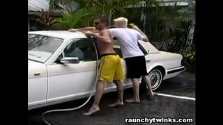 Hot Jocks Car Wash Service Turns To Crazy Gay Fucking
