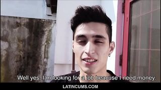 LatinCums.com - Skinny Straight Latino Teen Boy Gay For Pay Fuck With Hot Painter