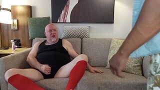 SEDUCED! Bear seduces straight delivery driver and gets more than he thought