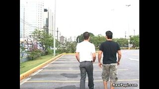 Latin Pool Bareback Scene