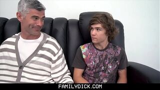FamilyDick - StepDad Walks In on Guy With The Boy Next Door And Fucks Them Both
