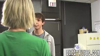 Young lad c. on dong and gets butt penetrated raw