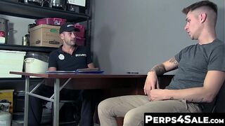 Perps4Sale.com - Zak Bishop & Jace - Tattooed stud Zak Bishop dominated horny officer Jace