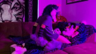 Wuffles Riding His Cheetah (Fursuit Yiff)