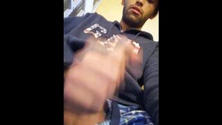 Jerking Off My Big Uncut Cock Public On My Window Till I Cum - Camilo Brown