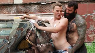 Stepson Earns His Stepdad's Car by Sucking His Cock - Creepdad