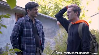FalconStudios - Lost Edward Terrant Sucks Stranger's Cock For Free Ride Home