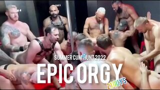 EPIC ORGY 21 GUYS! BAREBACK!!!