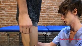 Masseur Rubs Patient’s Cock & Gets Fucked in Return