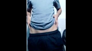 CUTE BODY GUY PLAYS WITH HIS PENIS AND CUMS LETTING OUT DELICIOUS CUM