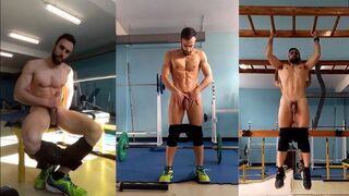 Training NAKED at the GYM COMPILATION (100% REAL) ‍