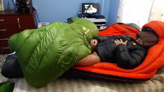 Cum my down jacket overfilled Shiny Jacket