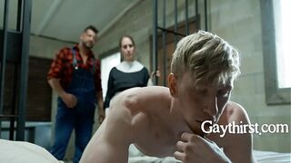 Twink Isolated From The World Just To Be Bred | GayThirst