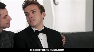 Straight Blonde Twink StepBrother Fucked By Older StepBrother After Being Stood Up By Girl