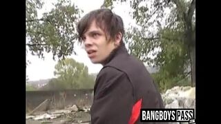 Homeless twink sucked dick and gets ass fucked for money