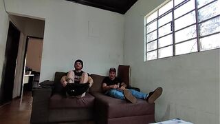 behind the scenes of the recording with Carlos Urach, Andressa Urach's father