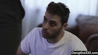 Homophobic guy fucked by his gay step brother