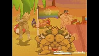 M.U.G.E.N.r-18 TWO Presents Bowser Day Nude Beach Party Special Part II (Bowser Koopa Vs Kim Kap Hwan)