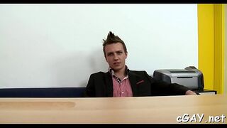 Smutty homo sex with hunks