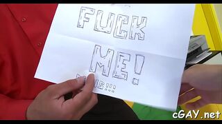 Immodest anal drilling