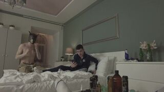 Grown man fucks two cute twinks at the party - 535