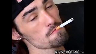 Hairy skaters Ian Madrox and Dustin Kilimin smoke & stroke