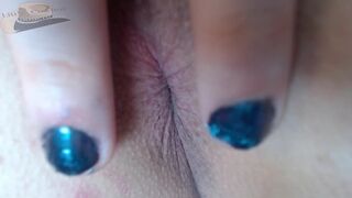 Extreme anus closeup. Cute boy trying new anal plug.