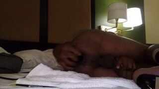 Anally gaped with 11 inch dildo