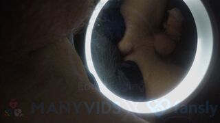 Bright Pokey Straight Edge Mirror On The Floor Dangling Close Up Cock Twink Shorties