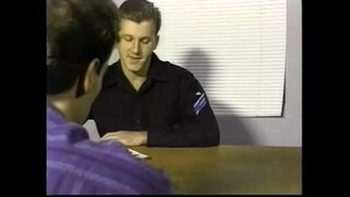 Military commissar Casey O'Brian asked transfered from other troop unit soldier Karl Radford if he had relations with other men