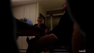 His real step grandpa watches step grandson jerk off (gay)