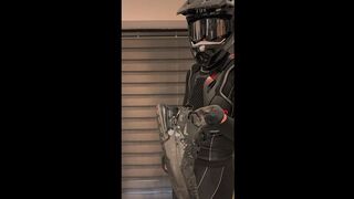 Young gay man plays with himself and comes on the Nike Air Force.