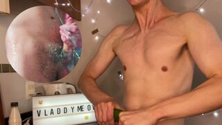 I Crashed Cucumber, Messed up with slime and Fucked my ass with dildo