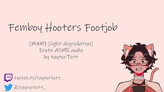 Femboy Hooters Footjob || [yaoi asmr] [m4m] Erotic ASMR Audio