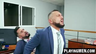 PlayingMen.com - Vicious men bangs Andrea Suarez's tight workmate hole