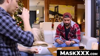MaskXXX.com - Zack's hard dick wanking session after losing a game of poker