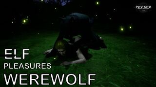Elf Pleases Werewolf In Woods | Gay | Monster Fucking | 3D Animation