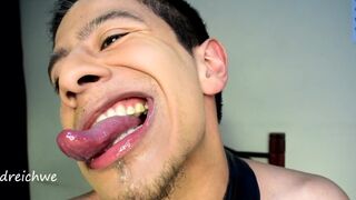 Playing with my tongue