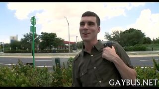 Blindfolded for a homosexual engulfing