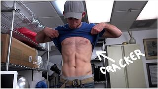 FUCK YOU CRACKER - New Hiree Toby Showing Off His Abs, Gets Big Black Dick In His Ass