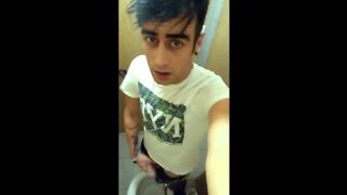 College toilet jerking is like EDGING cause someone is still coming