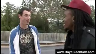 Blacks Thugs Breaking Down Hard Sissy White Boys 04